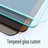 8mm 10mm 12mm Clear Bronze Green Blue Grey Black Reflective Tinted Tempered Glass Sheets Cut To Size Toughened Glass Panels