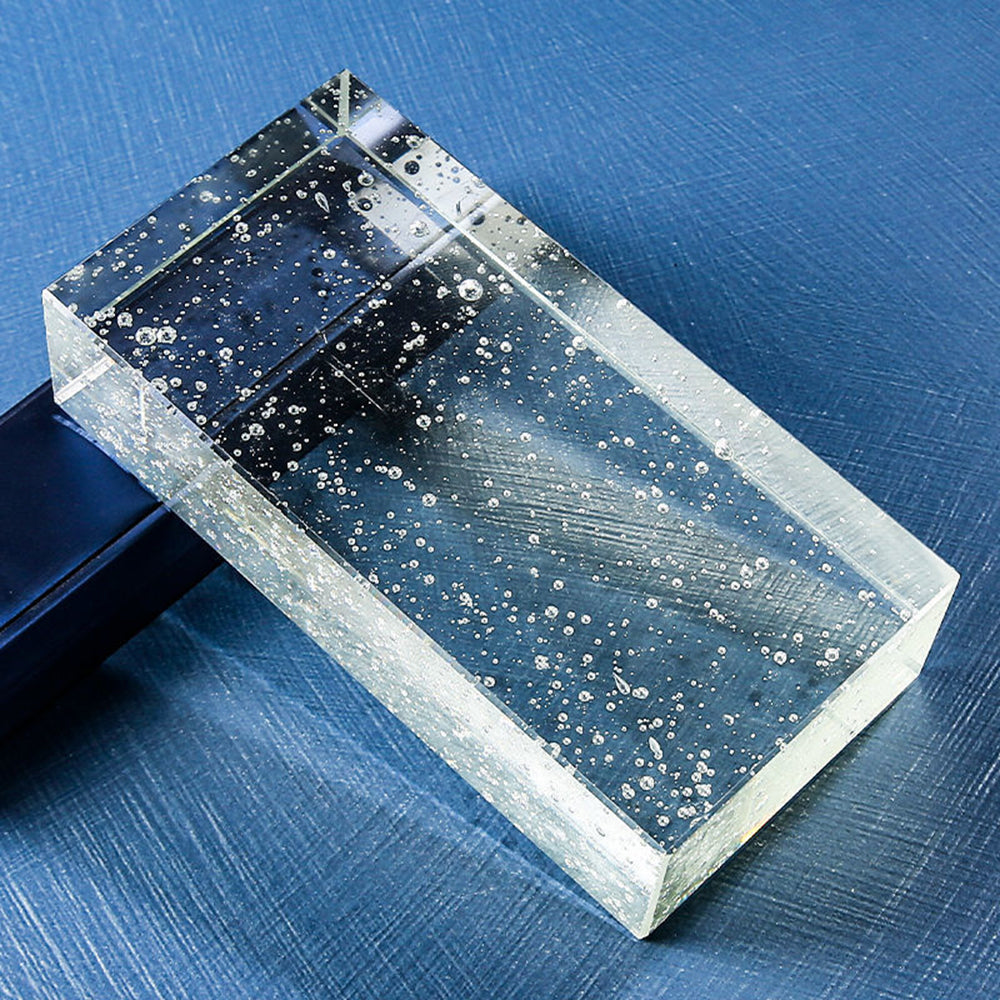 Briques de verre cristal colorées bloc de verre creux 