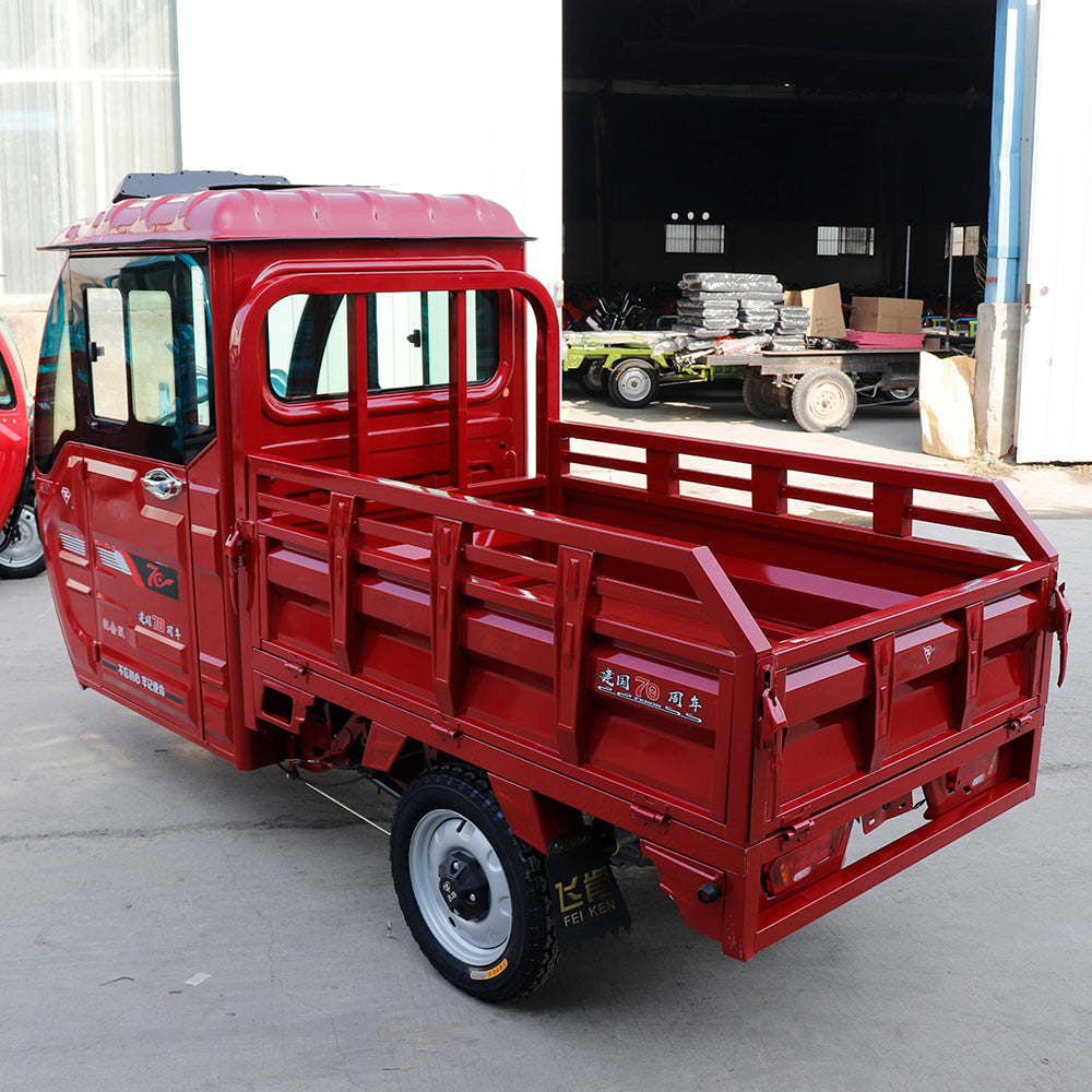 Three Wheel Electric Cargo Tricycle Closed Cabin Electric Tricycle