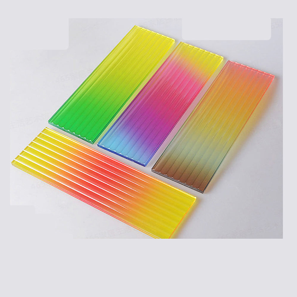 4-6mm Tinted Colorful EVA Laminated Toughened Gradient Partition Glass